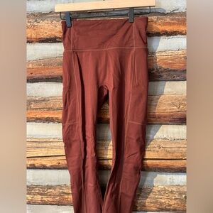 Brown High-Waisted Leggings